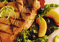 Sunday BBQ: Grilled Tuna with Mixed Greens and Fruit