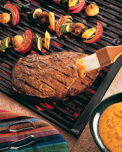 Sunday BBQ: Grilled Beef Sirloin and Famer's Market Skewers