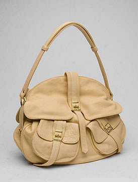 BULGA Buckles Handbag in Cream 