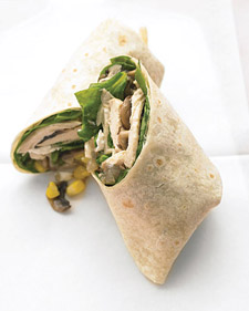 Today's Special: Chicken, Mushroom, and Goat-Cheese Burritos