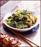 Sweet/Savory Side: Fruit Salad with Arugula Sweet/Savory Side: Fruit Salad with Arugula