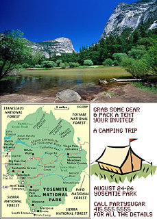 Come Party With Me: Camping Trip - Invites