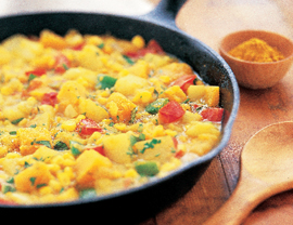 Fast & Easy Dinner: Curried Vegetable Hash