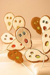 Ghost Lollipop Cookies Ghost Lollipop Cookies