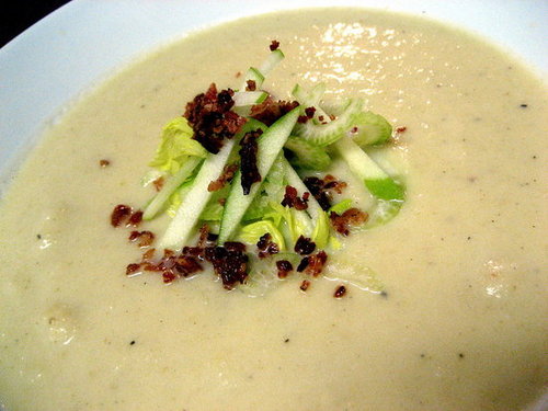 Soup's On: Celery Root Soup With Bacon and Apple