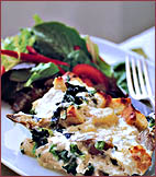 Fast & Easy Dinner: Artichoke-Heart, Spinach, and Mozzarella Bread Pudding Fast & Easy Dinner: Artichoke-Heart, Spinach, and Mozzarella Bread Pudding