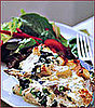 Fast & Easy Dinner: Artichoke-Heart, Spinach, and Mozzarella Bread Pudding