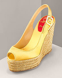 Christian Louboutin Satin Slingback Sandal - Neiman Marcus