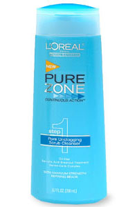 Doing Drugstore: L'Oreal Pure Zone Pore Unclogging Scrub Cleanser