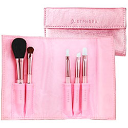 Think Pink: Metallic Sephora Pocket Brush Set 