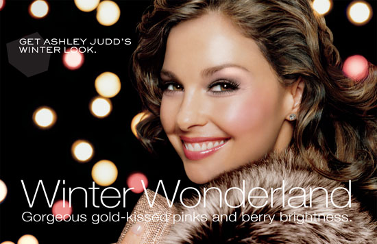 This season the look is called Winter Wonderland featuring Ashley Judd