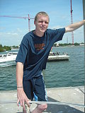 The driver of the boat The driver of the boat