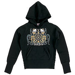 Hello Kitty Hooded Sweatshirt: Gothic