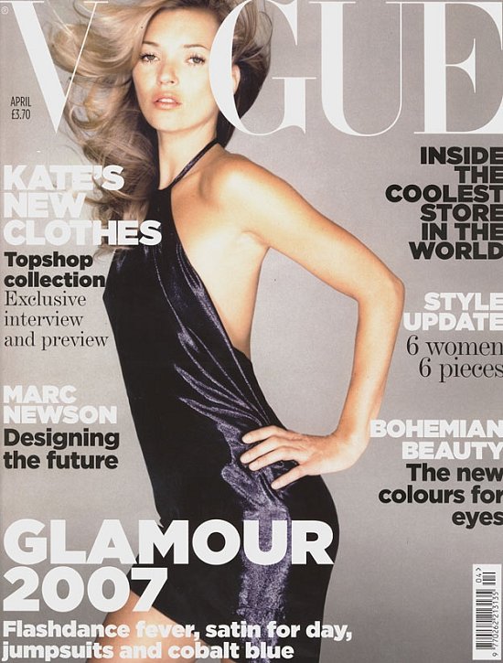Vogue UK April 2007
Model: Kate Moss
Photographer: Nick Knight