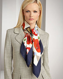 Salvatore Ferragamo Carnival-Print Scarf�-� Silk Scarves & Wraps�-� Neiman Marcus