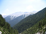 The view from half way up Mt. Olympus in Greece