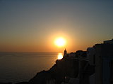 The sunset in Santorini, it was was like living art. 