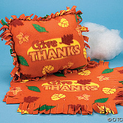 Thanksgiving Tied Pillow Craft Kit