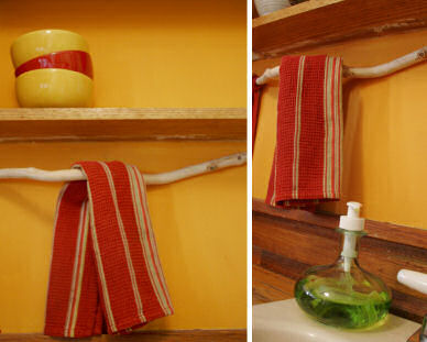 Simple Style: From Tree Branch to Towel Rack