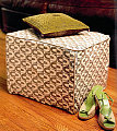 DIY: Slipcovered Crate Ottoman