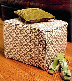 DIY: Slipcovered Crate Ottoman