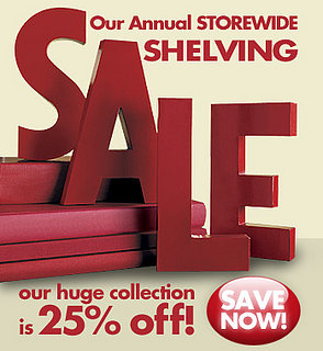 Sale Alert: The Container Store Annual Shelving Sale