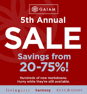 Sale Alert:  Gaiam
