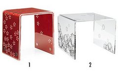 Less or More Game: Graphic Pattern Acrylic Table