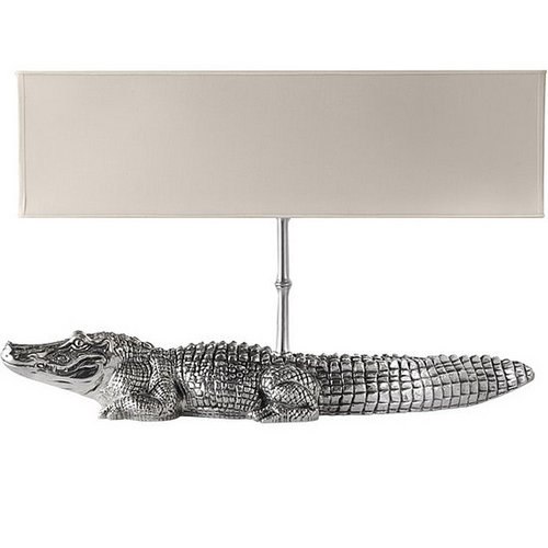 Love It or Hate It? Cipola Pewter Crocodile Lamp