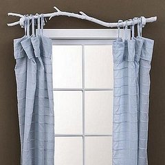 DIY: Tree Branch Curtain Rod