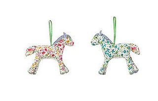 Patchwork Ornament Ponies from Anthropologie