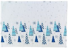 Deck the Haus: Martha Stewart For KMart Blue and Silver Christmas Tree Placemat Deck the Haus: Martha Stewart For KMart Blue and Silver Christmas Tree Placemat