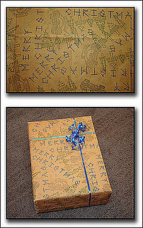 Deck the Haus:  Homemade Wrapping Paper
