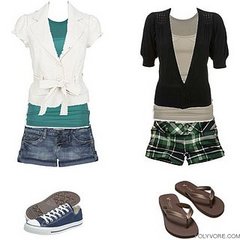Which of these two looks do you like for a very casual setting...and a...