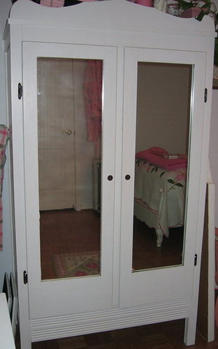 White Antique Armoire