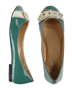 Forever21.com - 'Brooks'' Patent Buckle Flats