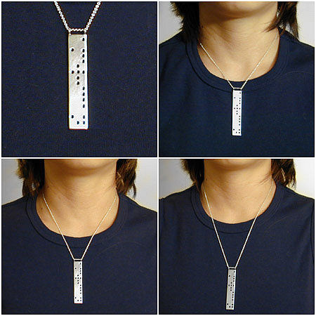 JANET STERLING SILVER DESIGN - WTC fundraiser necklace