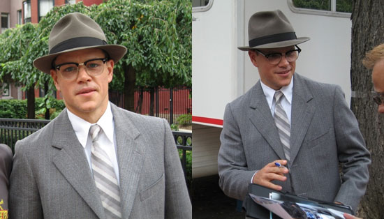 Celebrity Sighting of The Day: On Set With Matt Damon
