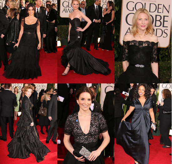 The Golden Globes Red Carpet: Black Magic The Golden Globes Red Carpet: Black Magic