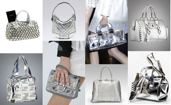 Trend Alert: Attack of the Silver Handbags!