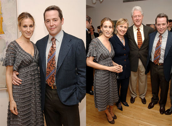 SJP and Matthew Hanging with the Clintons