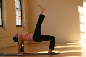YOGA CHALLENGE:  3-Legged Tabletop