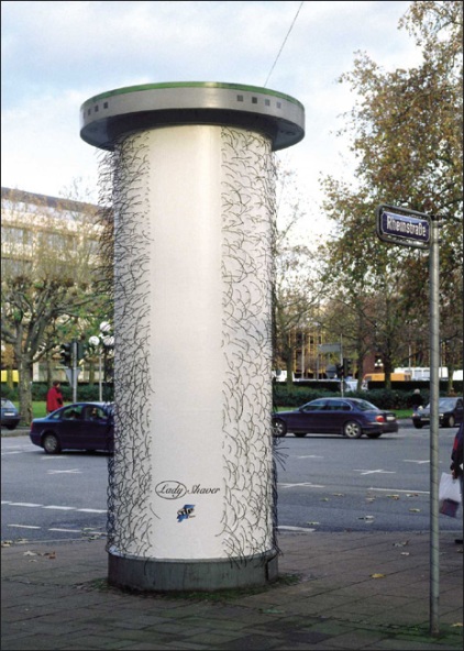 Hair Raising Outdoor Ad