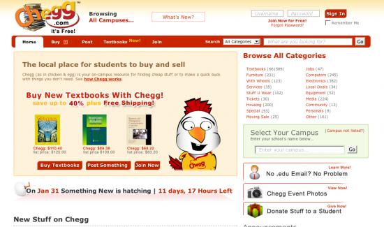 Website of the Day: Chegg.com