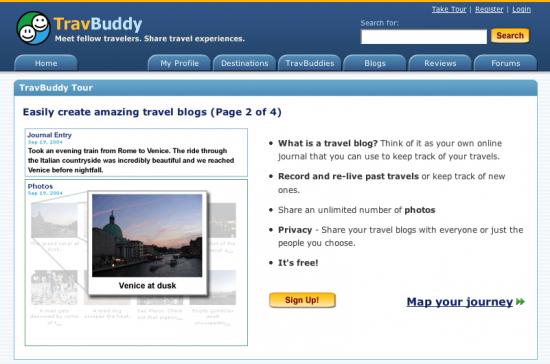Website of the Day: TravBuddy