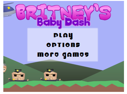 Britney Spears' Baby Dash Game