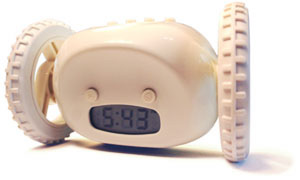 An Alarm Clock That Rolls Out of Bed, So You Will Too