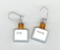 Totally Geeky or Geek Chic? Keyboard Key Earrings