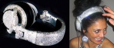 Totally Geeky or Geek Chic? Swarovski Headphones