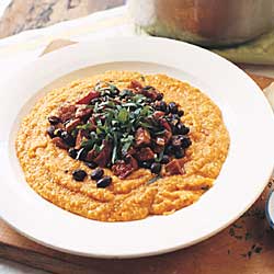 Today's Special: Pumpkin Polenta with Chorizo and Black Beans